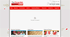 Desktop Screenshot of chungwahcac.org.au